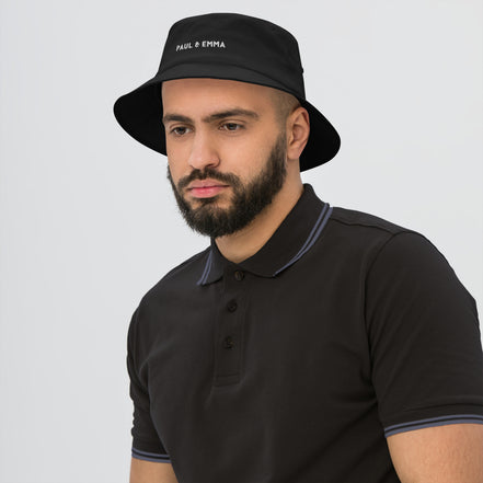 Fischerhut Bucket Hat mit gesticktem Paul Emma Logo - stylischer Hut für Hundebesitzer