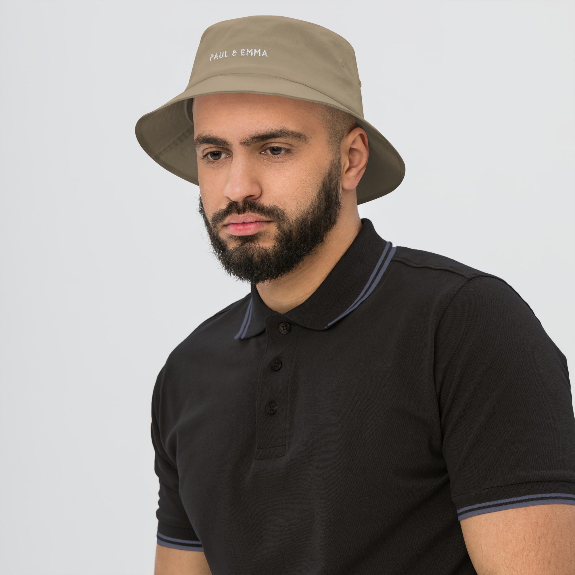 Fischerhut Bucket Hat mit gesticktem Paul Emma Logo - stylischer Hut für Hundebesitzer