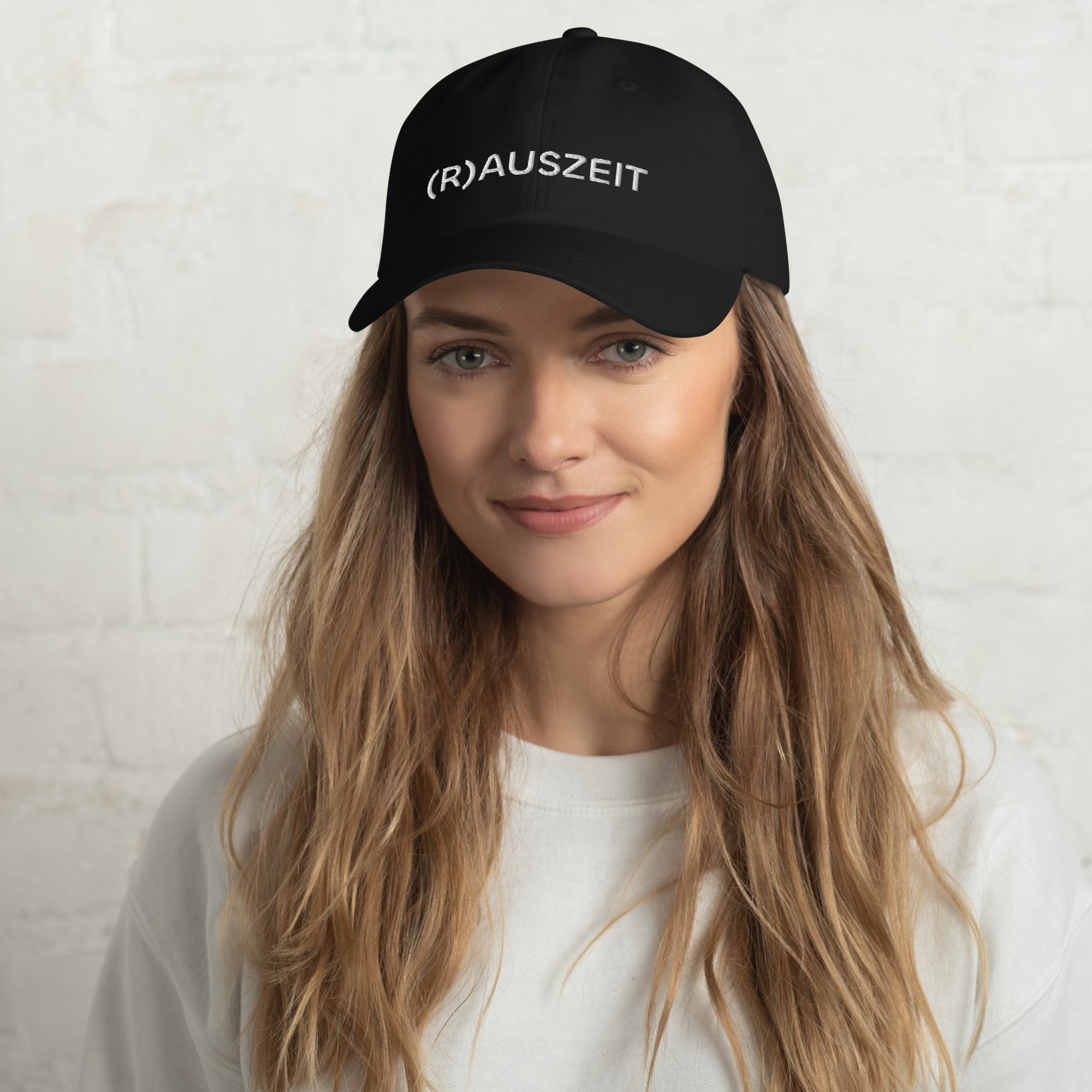 Baseball Cap mit weißer (R)AUSZEIT Stickerei - Paul & Emma Collection für Hundemenschen