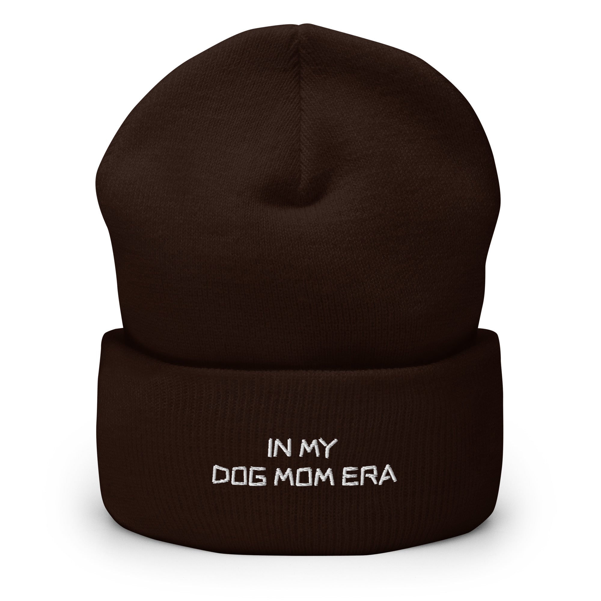 Beanie mit In My Dog Mom Era Stickerei - Paul Emma Strickmütze für Hundebesitzer