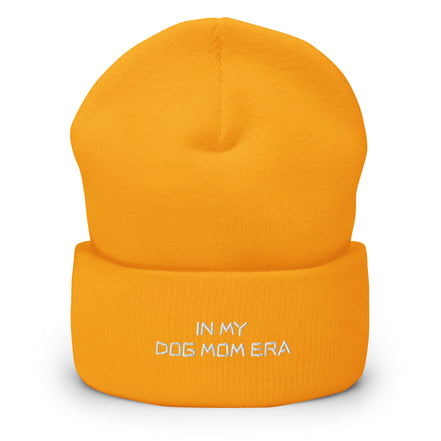 Beanie mit In My Dog Mom Era Stickerei - Paul Emma Strickmütze für Hundebesitzer