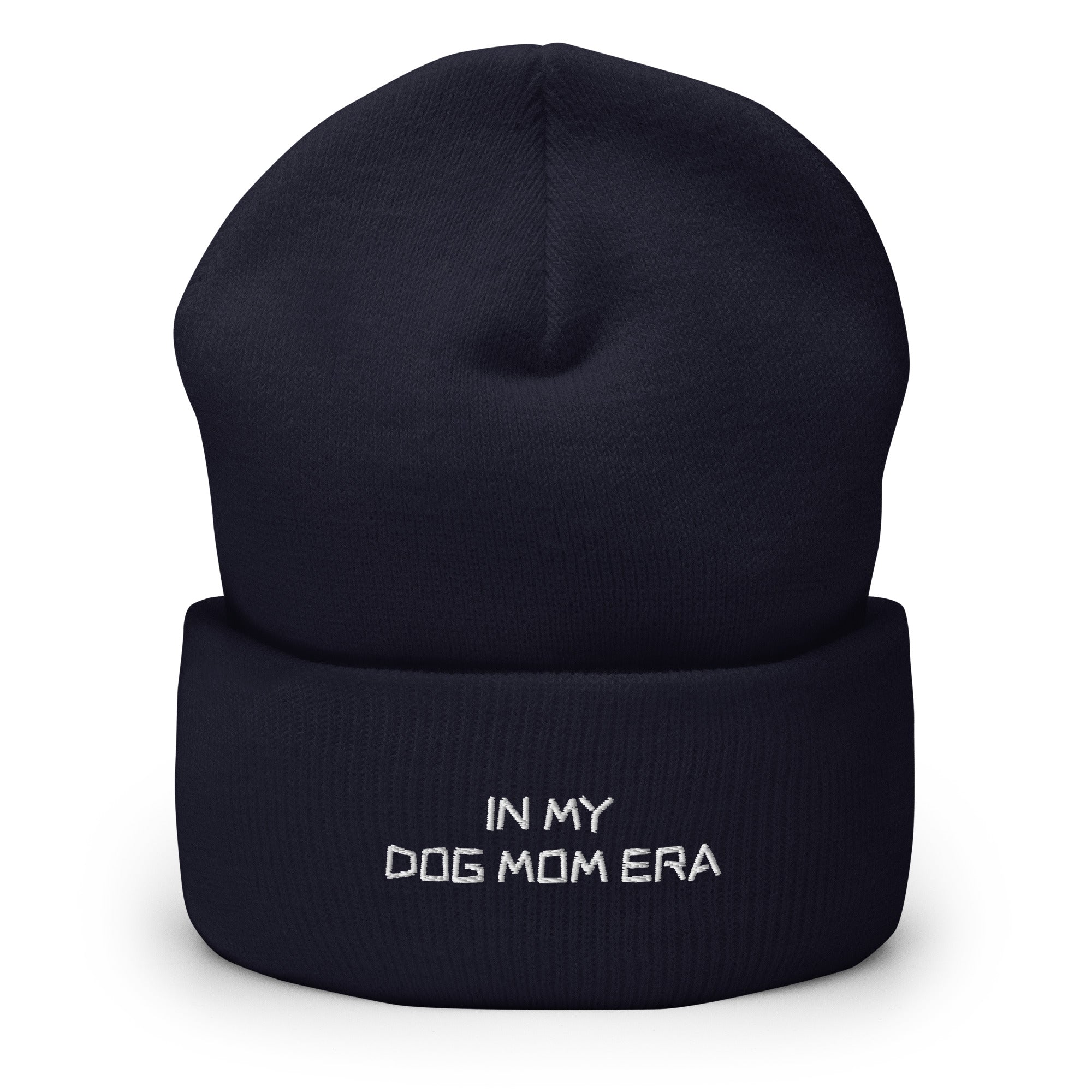 Beanie mit In My Dog Mom Era Stickerei - Paul Emma Strickmütze für Hundebesitzer