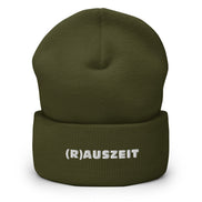 (R)AUSZEIT Beanie mit weißer Stickerei