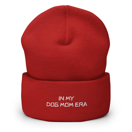 Beanie mit In My Dog Mom Era Stickerei - Paul Emma Strickmütze für Hundebesitzer
