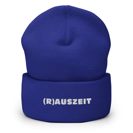 (R)AUSZEIT Beanie mit weißer Stickerei