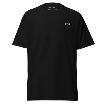 T-Shirt mit gesticktem PFUI auf der Brust - Paul & Emma Kommando Edition