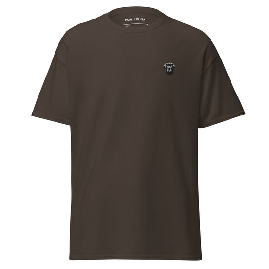 T-Shirt mit besticktem Labrador-Icon auf der Brust - Paul & Emma Breed Collection