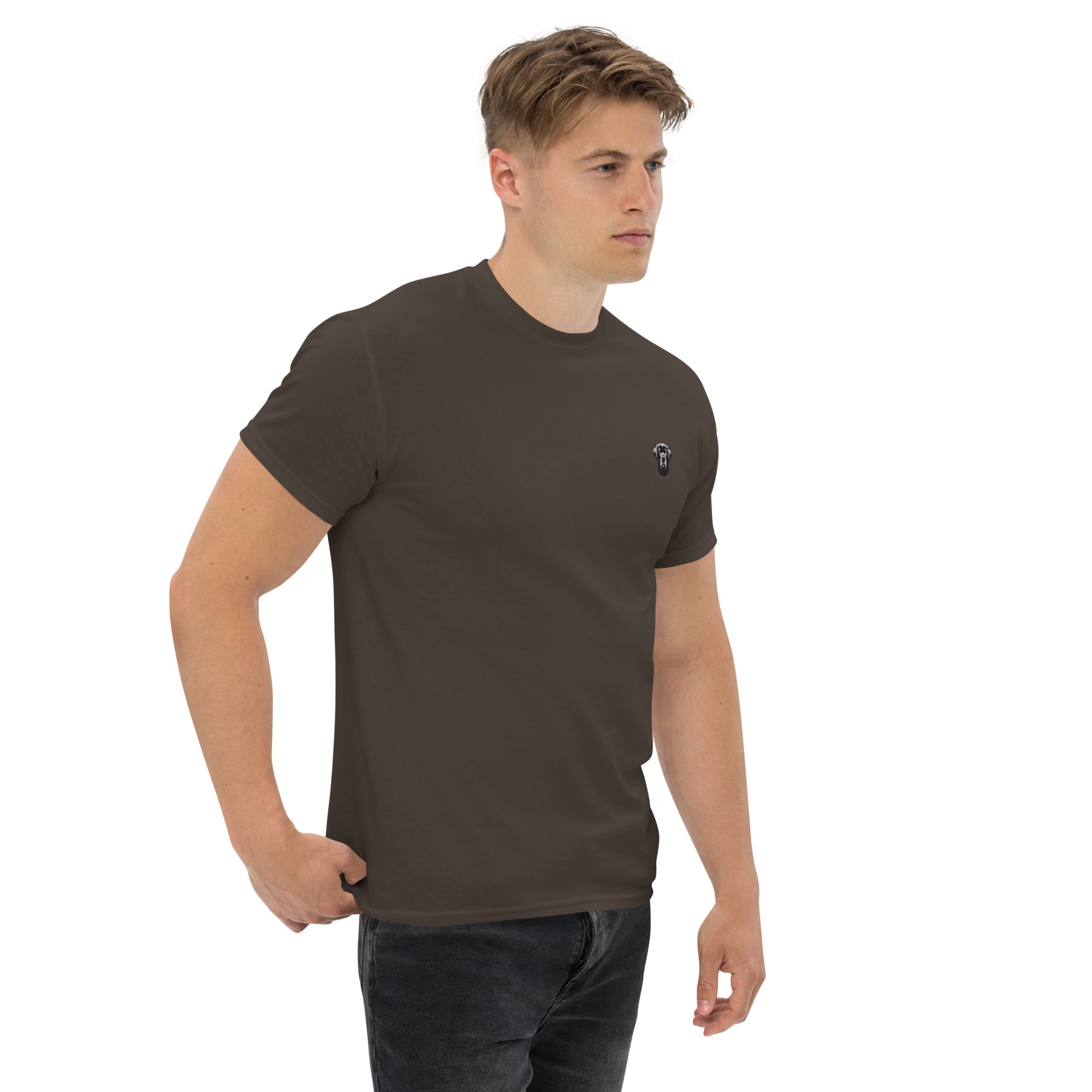 T-Shirt mit besticktem Labrador-Icon auf der Brust - Paul & Emma Breed Collection