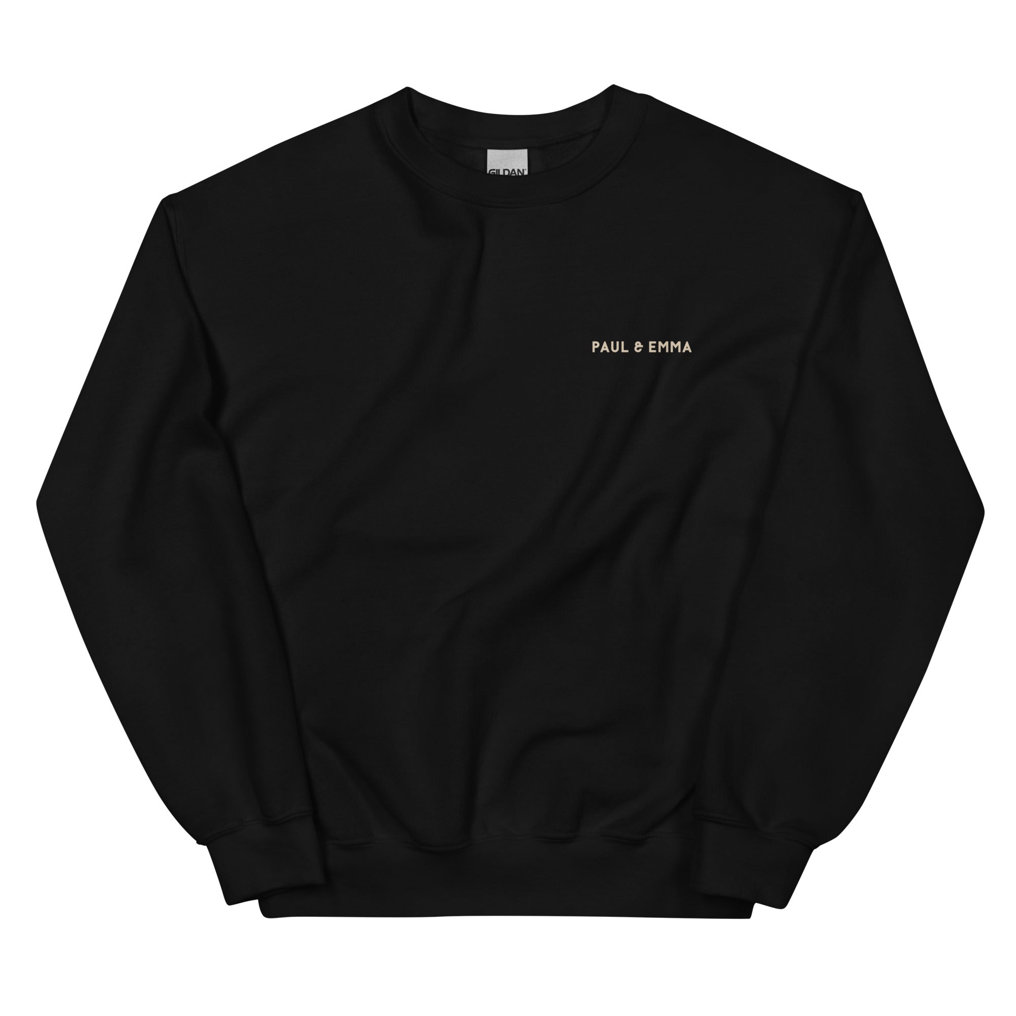  Sweatshirt mit GASSI PULLI Statement Back-Print in Beige - Paul & Emma