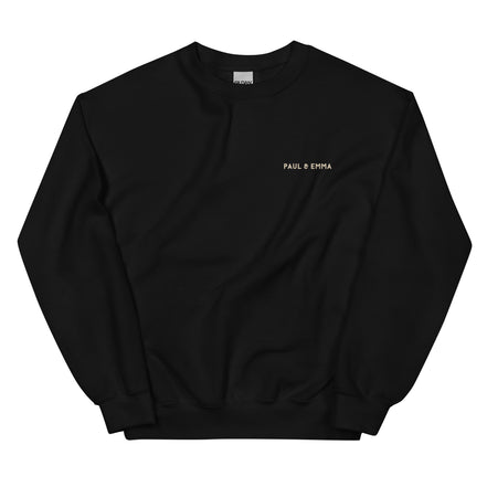 Sweatshirt mit GASSI PULLI Statement Back-Print in Beige - Paul & Emma