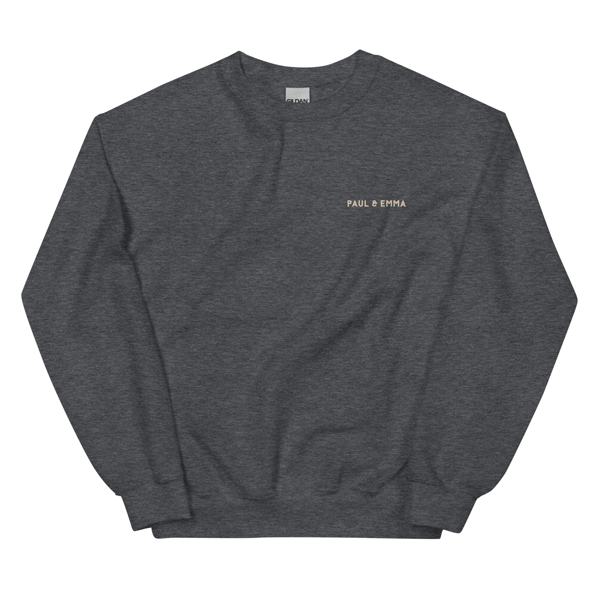 Sweatshirt mit GASSI PULLI Statement Back-Print in Beige - Paul & Emma
