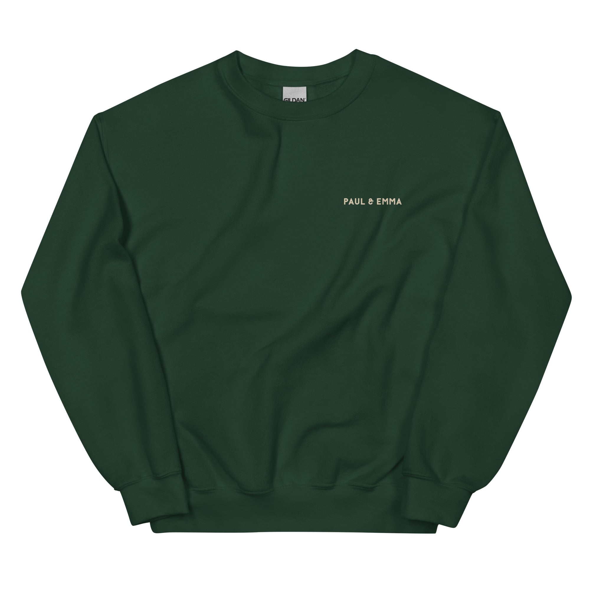  Sweatshirt mit GASSI PULLI Statement Back-Print in Beige - Paul & Emma
