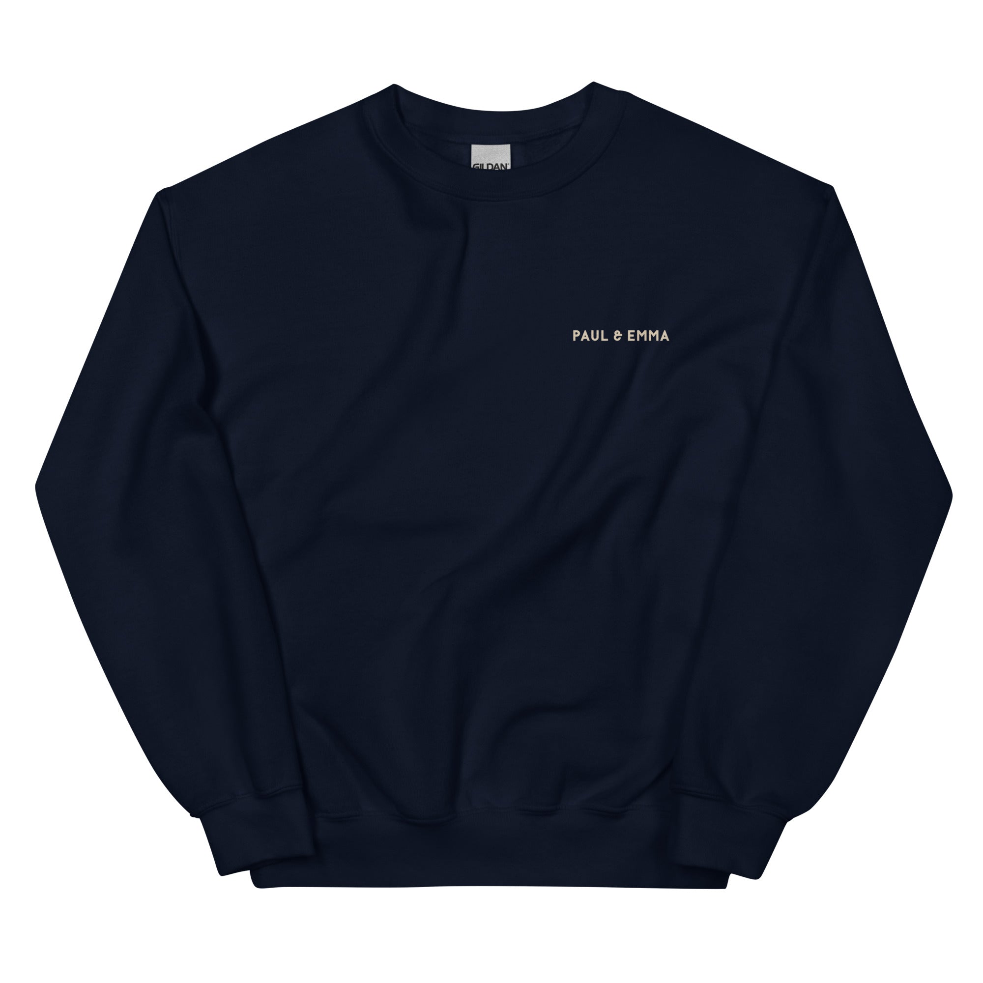  Sweatshirt mit GASSI PULLI Statement Back-Print in Beige - Paul & Emma