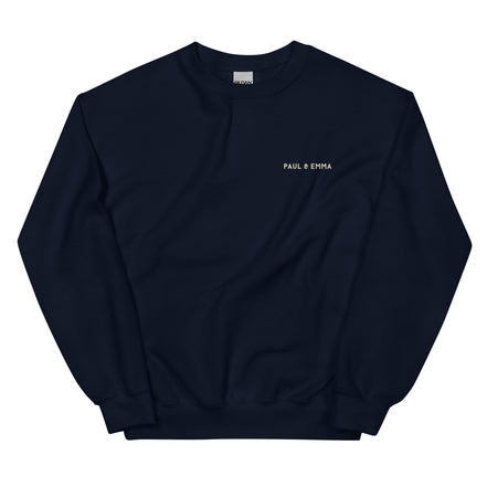  Sweatshirt mit GASSI PULLI Statement Back-Print in Beige - Paul & Emma