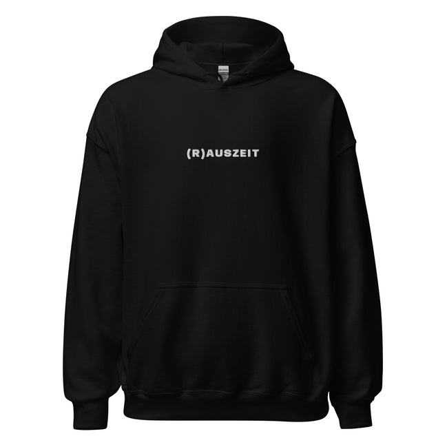 Hoodie mit weißer Rauszeit Stickerei - Paul Emma Kapuzenpullover für Hundebesitzer