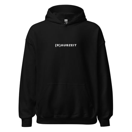 Hoodie mit weißer Rauszeit Stickerei - Paul Emma Kapuzenpullover für Hundebesitzer