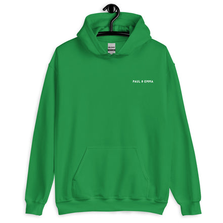 Hoodie mit Gassi Pulli Print auf dem Rücken - Paul Emma Kapuzenpullover für Hundebesitzer